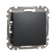 SDD114111 Кнопка 1кл., чорна, Sedna Design, Schneider Electric