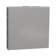 NU986630 Заглушка, 2 модулі, алюміній, New Unica, Schneider Electric