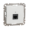 SDD111451 Розетка комп'ютерна RJ45, Cat.5E, біла, Sedna Design, Schneider Electric