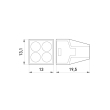 p0670002 Клемна колодка 4х2,5 мм² самозажимна, e.lc.pro.ac.4, E.Next