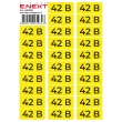 s053315 Самоклеюча наліпка "42В" e.sticker.voltage.42.2 (90х38мм) 26 шт/аркуш Enext