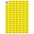 s053316 Самоклеюча наліпка "230В" e.sticker.voltage.230.1 (40х20мм) 102 шт/аркуш Enext