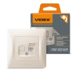 Розетка комп'ютерна, Cat6, кремова, VF-BNSK1PC6-CR, BINERA, VIDEX