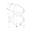 p012007 Силова розетка стаціонарна 5р, 16А, IP44, e.socket.pro.5.16, E.Next
