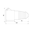 p012018 Силова розетка переносна 5р, 16А, IP44, e.socket.pro.5.16, E.Next