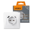 Розетка з з.к. і USB-A+USB-C, біла, VF-BNSK1GUC-W, BINERA, VIDEX