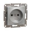 EPH3000161 Розетка без з.к., алюміній, ASFORA, Schneider Electric