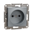 EPH3000162 Розетка без з.к., сталь, ASFORA, Schneider Electric