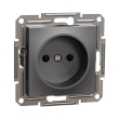EPH3000171 Розетка без з.к., антрацит, ASFORA, Schneider Electric