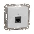 SDD113451 Розетка комп'ютерна RJ45, Cat.5E, алюміній, Sedna Design, Schneider Electric