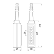 s007013 Тельферний пост e.cs.stand.xac.a.681, шестикнопковий Enext
