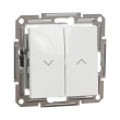 EPH1370121 Вимикач для жалюзі 2кл., білий, ASFORA, Schneider Electric