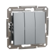 EPH2100162 Вимикач 3кл., сталь, ASFORA, Schneider Electric