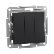 EPH2100171 Вимикач 3кл., антрацит, ASFORA, Schneider Electric