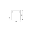 s033011 Короб пластиковий 100х40мм, 2м, білий, е.trunking.stand.100.40, E.Next (ціна за 1м)