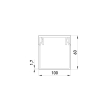 s033012 Короб пластиковий 100х60мм, 2м, білий, е.trunking.stand.100.60, E.Next (ціна за 1м)