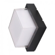 Світильник фасадний 12W 4200К IP65 чорний квадрат SUGA-12/SO Horoz