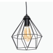 Підвісний світильник 1xE27 чорний Crystal P235 Black Atmolight