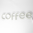 Неонова вивіска "COFFEE", RGB, з контролером, 480х145мм
