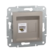 EPH4300169 Розетка комп'ютерна RJ45, Cat.5E, бронза, ASFORA, Schneider Electric
