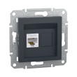 EPH4300171 Розетка комп'ютерна RJ45, Cat.5E, антрацит, ASFORA, Schneider Electric