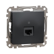 SDD114451 Розетка комп'ютерна RJ45, Cat.5E, чорна, Sedna Design, Schneider Electric