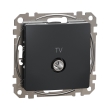 SDD114471 Розетка TV кінцева 4 дБ, чорна, Sedna Design, Schneider Electric