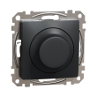 SDD114502 Світлорегулятор (димер) поворотний для LED ламп, чорний, Sedna Design, Schneider Electric