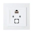 24111044 Розетка комп'ютерна RJ45, Cat.5E, біла, Touran, Nilson