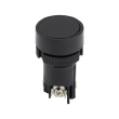 p0810130 Кнопка пластикова без фіксації e.mb.ea125 чорна 1NO+1NC Enext