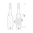 s007009 Тельферний пост e.cs.stand.xac.a.481, чотирикнопковий Enext