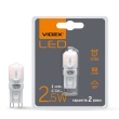 Лампа свiтлодiодна капсульна G9e 2.5W G9 4100K 220V VIDEX