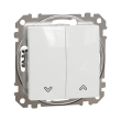SDD111104 Вимикач для жалюзі 2кл., білий, Sedna Design, Schneider Electric