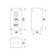 s006021 Кнопковий пост e.cs.stand.xal.d.363.m, пуск-стоп-індикатор Enext