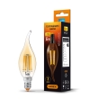 Лампа світлодіодна LD FILAMENT C37FtA 6W E14 VIDEX бронза