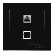 24221044 Розетка комп'ютерна RJ45, Cat.5E, чорна, Touran, Nilson
