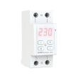 Реле контролю напруги 1ф, 40А, D2-40 red, з термозахистом, ZUBR