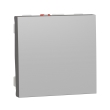 NU320630 Кнопка 1кл., 2 модулі, алюміній, New Unica, Schneider Electric