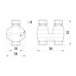 p052001 Затискач плашковий 16-35мм²/5-9мм, e.clamp.pa.1.1, E.Next