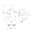 p028001 Затискач проколюючий для СІП 16-95/4-50, e.pricking.clamp.pro.16.95.4.50, E.Next