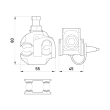 p028002 Затискач проколюючий для СІП 50-150/6-50, e.pricking.clamp.pro.50.150.6.50, E.Next