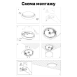 243353 Світлодіодний світильник 12 Вт, круг, антрацит, IP54 НББ ATOM UA Violux
