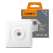 Розетка ТВ, біла, VF-BNSK1TVME-W, BINERA, VIDEX
