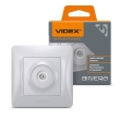 Розетка ТВ, срібний шовк, VF-BNSK1TVME-SS, BINERA, VIDEX