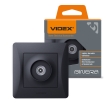 Розетка ТВ, чорний графіт, VF-BNSK1TVME-BG, BINERA, VIDEX