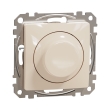 SDD112502 Світлорегулятор (димер) поворотний для LED ламп, бежевий, Sedna Design, Schneider Electric