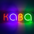 Неонова вивіска "Кава", кольорова, 450х150мм