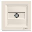 EPH3200123 Розетка TV кінцева 1 дБ, кремова, з рамкою, ASFORA, Schneider Electric