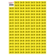 s053310 Самоклеюча наліпка "24В" e.sticker.voltage.24.1 (40х20мм) 102 шт/аркуш Enext