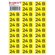 s053311 Самоклеюча наліпка "24В" e.sticker.voltage.24.2 (90х38мм) 26 шт/аркуш Enext